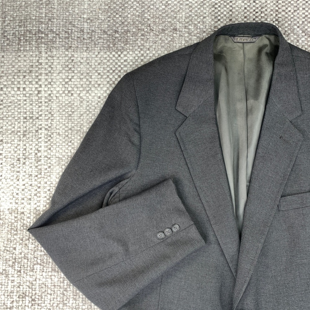 Levi Strauss & Co Blazer Mens 46L Gray Business Class Suit Jacket Made in USA